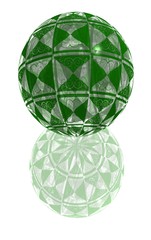 green pattern ball