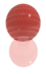 Fototapeta premium red pattern ball