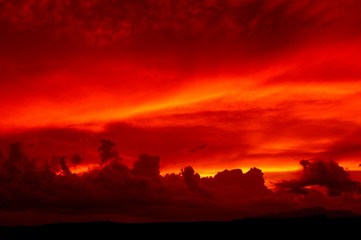 Sunset in the Southeastern section of Arizona