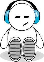 Happy... listening to some music