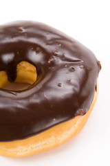 Donut with white background close up shot