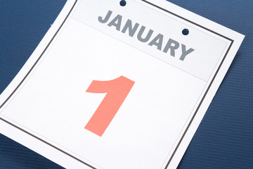 New Year, calendar date January 1 for background