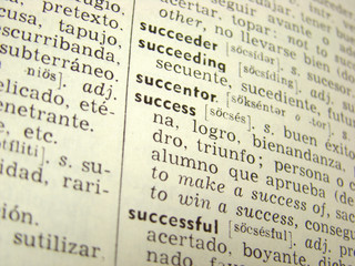 'success' word in english-spanish dictionary