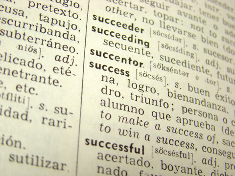 'success' word in english-spanish dictionary