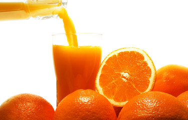 fresh fruit  juice. on white isolated.