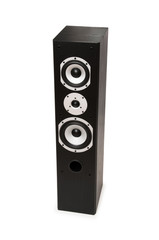 Tall speaker isolated on the white background