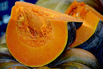 aufgeschnittener Kürbis