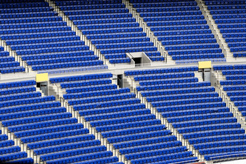 Fototapeta premium Empty seats in a stadium