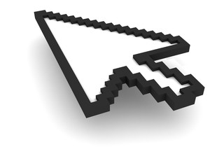 3D Mouse Pointer with shadow and clipping path