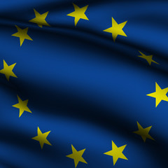 Rendered European Union Square Flag