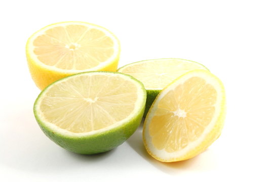 fresh lemon , orange , and citron fruits isolated