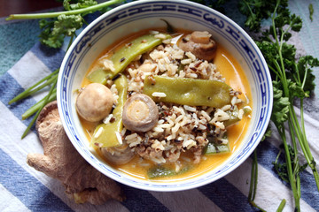 wildreis mit gemüse