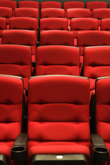 Obraz premium Rows of theater seats..