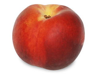 Peach Isolated with Clipping Path