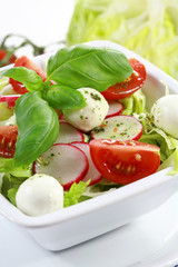 Vegetable salad with low calorie - healthy eating