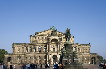 Fototapeta premium Semperoper de Dresde