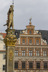 Fototapeta na wymiar barokowa fasada do Erfurt