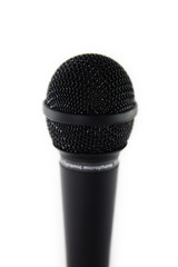 microphone over white