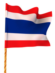 Flag.Thailand.  3d