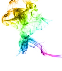 Abstract colored smoke