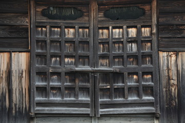 old door of the Japanese style
