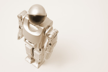 Standing Toy Robot in Warm Tone