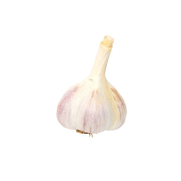 A garlic bulb isolated on white.