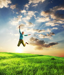 jumping girl