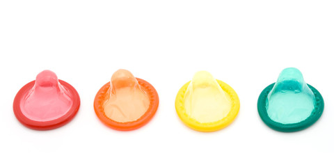 condom studio isolated - safe sex concept