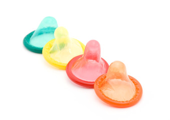 condom studio isolated - safe sex concept