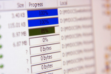 Uploading closeup