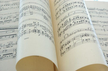 Naklejka premium notenbuch