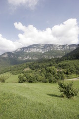 landscape of mountain in isere