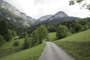 Fototapeta premium landscape of mountain in isere