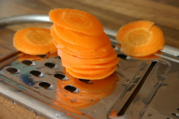 lamelles de carottes