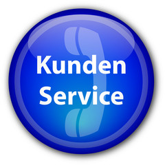 "Kunden Service" button (Deutsch)