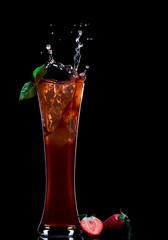 red splash