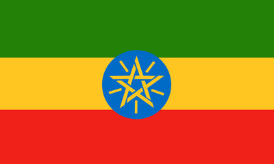 äthiopien fahne ethiopia flag - obrazy, fototapety, plakaty