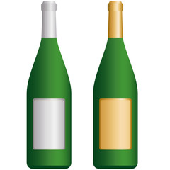 Gold- und Silberflasche