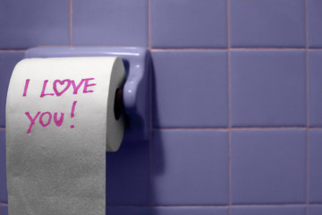 toiltet paper in a bathroom 