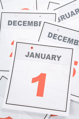 New Year, calendar date January 1 for background