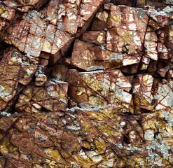 Texture of colorful rock