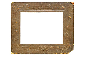 old-time cardboard frame for photo