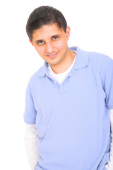 smiling young teenager. isolated on white background