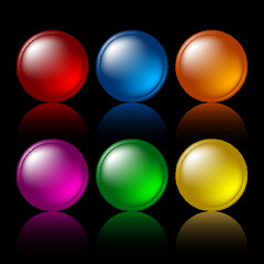 set of web buttons
