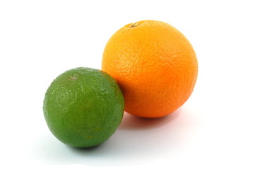 fresh lemon , orange , and citron fruits isolated