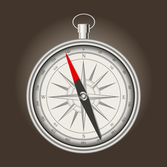 vector vintage silver compass