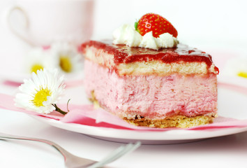 frischer erdbeerkuchen