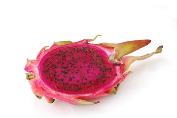 longitudinal section of dragon fruit