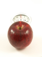 apple on scales